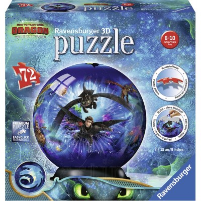 Puzzle 3D Dragons Iii, 72 Piese, Ravensburger