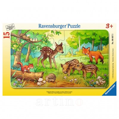 Puzzle Animale in Padure, 15 Piese, Ravensburger 