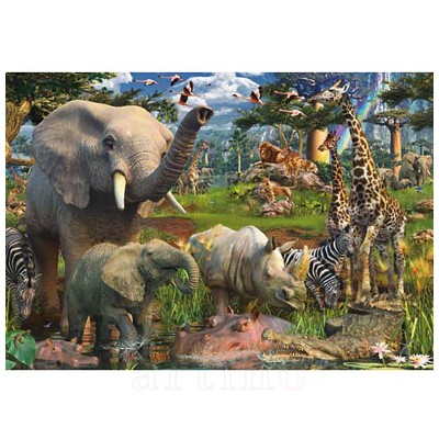 Puzzle Animale in Salbaticie, 18000 Piese, Ravensburger 