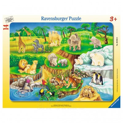 Puzzle La Zoo, 14 Piese, Ravensburger