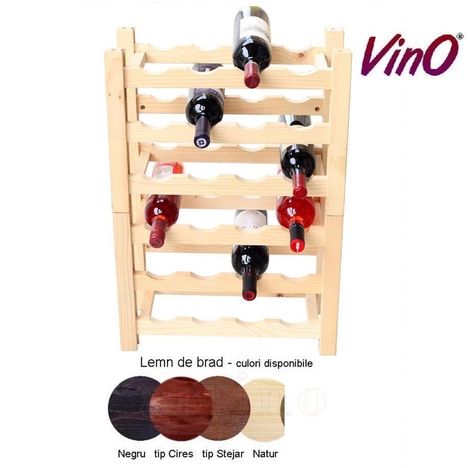 Raft lemn 24 sticle (6x4), Rustic