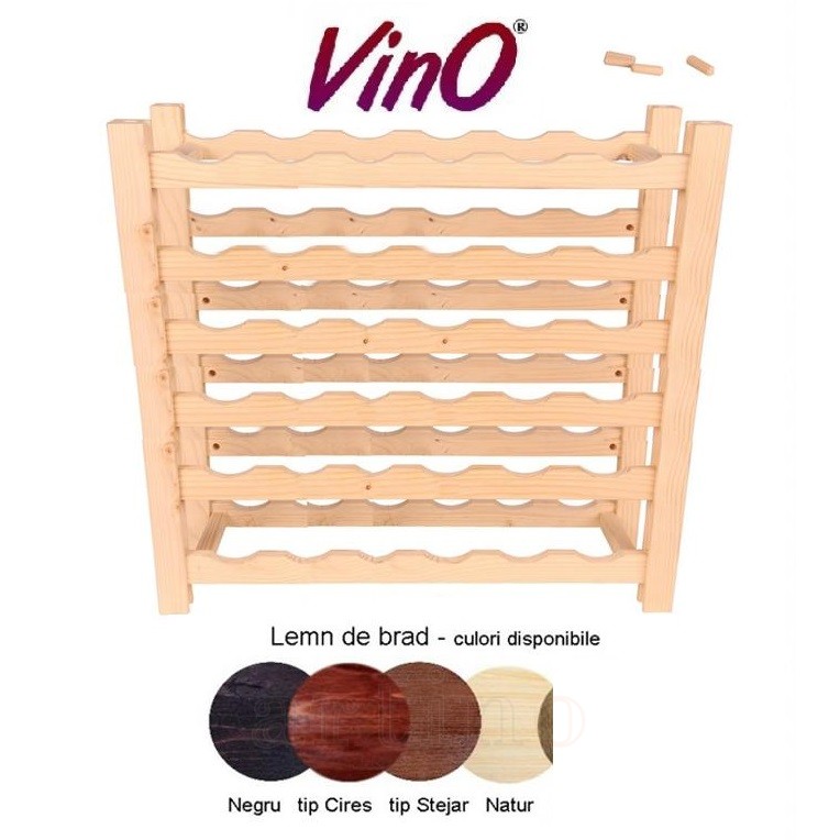 Raft lemn 36 sticle (6x6), Rustic