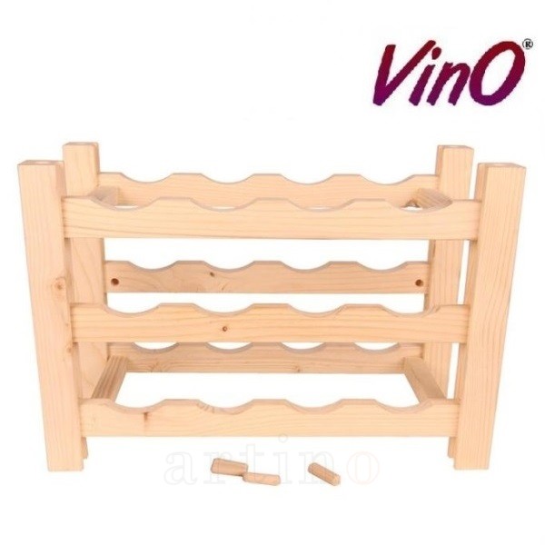 Raft lemn 12 sticle (3x4), Rustic