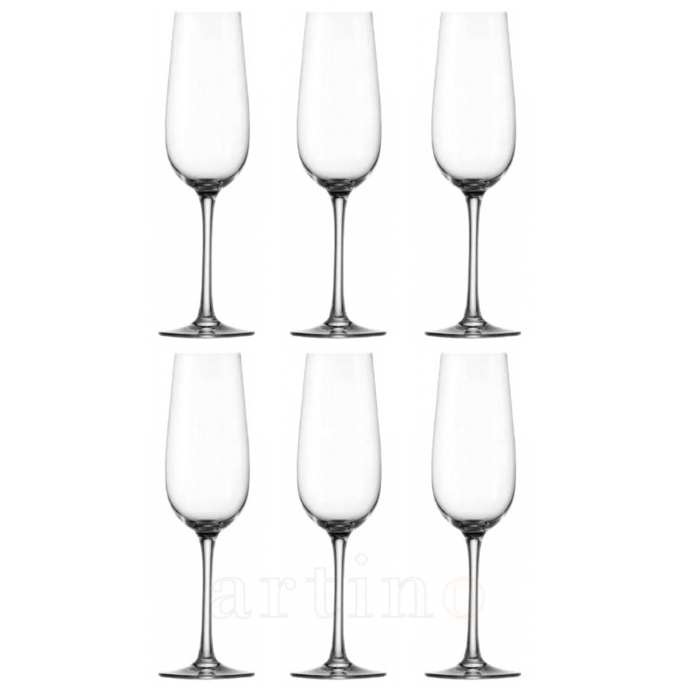 Set 6 pahare sampanie, Weinland, cristal 200ml, Stolzle 