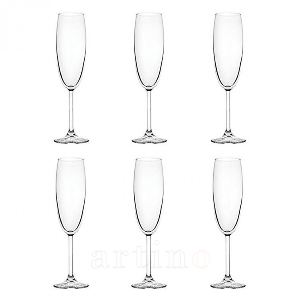 Set 6 pahare sampanie Sidera Pasabahce