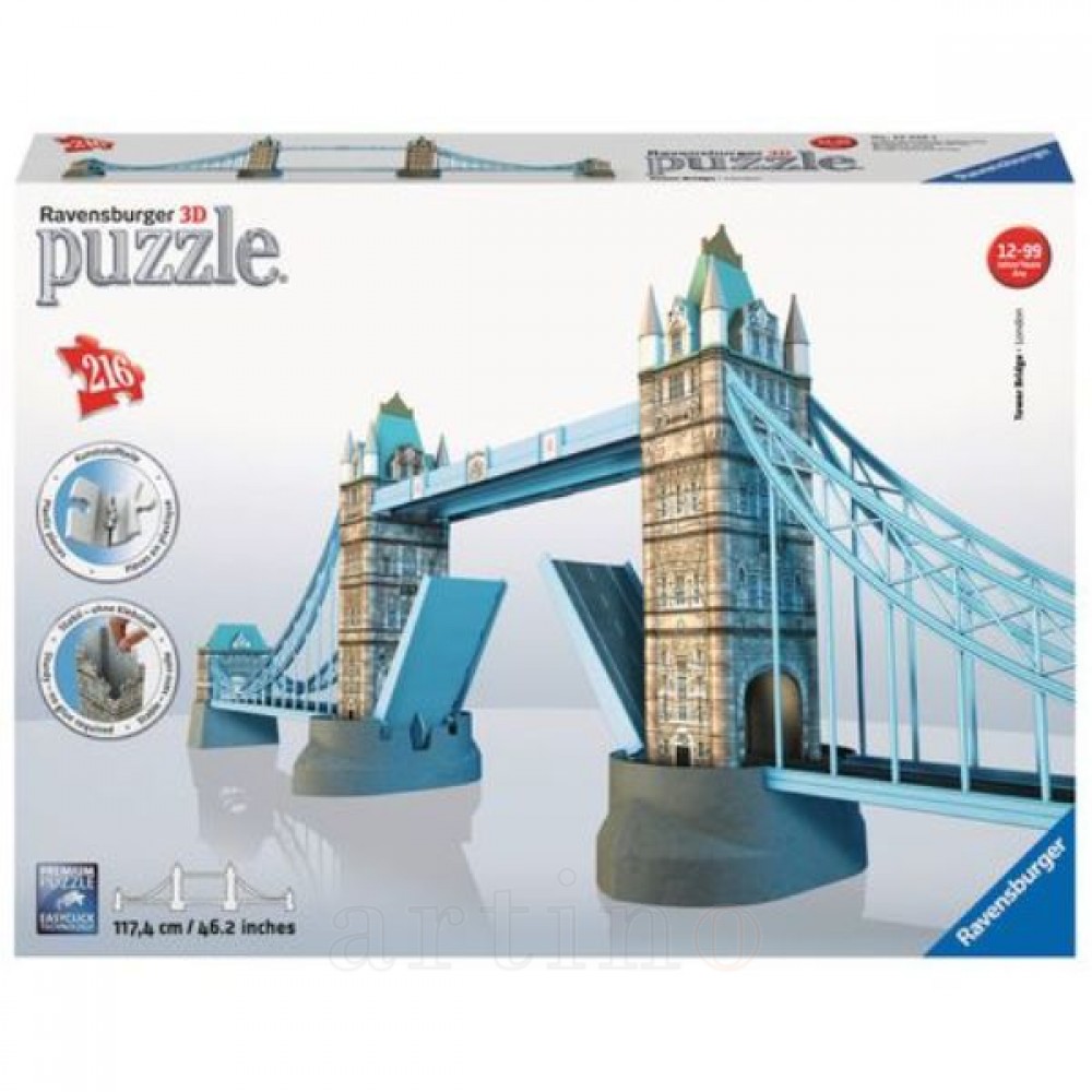 Puzzle 3D Tower Bridge, 216 Piese, Ravensburger