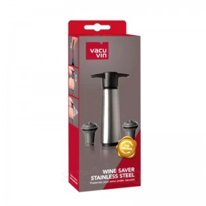 Set pompa vidare inox si 2 dopuri, Vacu Vin