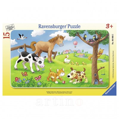 Puzzle Animale Prieteni, 15 Piese, Ravensburger