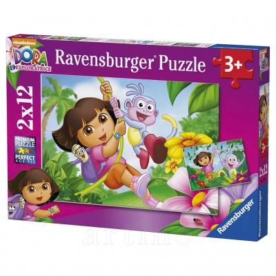 Puzzle Dora, 2X12 Piese, Ravensburger
