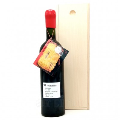 Vin colectie 2000 Merlot, Uricani, in cutie lemn